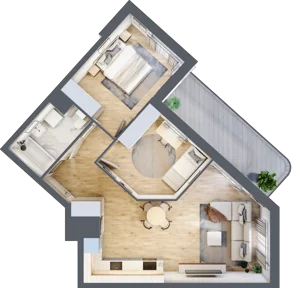 3 pokoje, mieszkanie 59,15 m², piętro 1, oferta nr AA0105/4, M Bemowo 4, Warszawa, Bemowo, Chrzanów, ul. Szeligowska