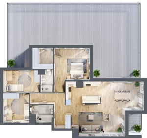 4 pokoje, mieszkanie 107,80 m², piętro 1, oferta nr AA0103/4, M Bemowo 4, Warszawa, Bemowo, Chrzanów, ul. Szeligowska