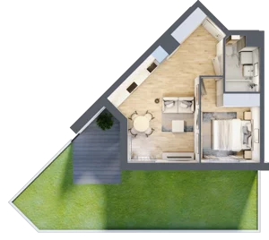 2 pokoje, mieszkanie 40,72 m², piętro 1, oferta nr AA0102/4, M Bemowo 4, Warszawa, Bemowo, Chrzanów, ul. Szeligowska
