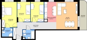 4 pokoje, mieszkanie 95,22 m², piętro 2, oferta nr 010/10, Aleje Praskie X, Warszawa, Praga Południe, Kamionek, ul. Drwęcka