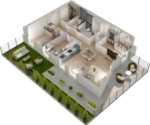 4 pokoje, mieszkanie 80,60 m², piętro 1, oferta nr WL/D33/5, Wiczlino Lyceum, Gdynia, Chwarzno-Wiczlino, Wiczlino, ul. Danusi 31 