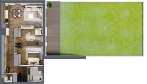 3 pokoje, apartament 59,41 m², piętro 2, oferta nr B.M20, Paderewskiego 29, Katowice, Osiedle Paderewskiego-Muchowiec, Dolina Trzech Stawów, ul. Ignacego Paderewskiego 29