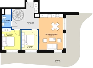 3 pokoje, apartament 64,58 m², piętro 5, oferta nr D/5.09, Rogowo Pearl, Rogowo, ul. Rezydencyjna