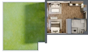 1 pokój, mieszkanie 35,73 m², parter, oferta nr A.0.7, Jabłonova, Piaseczno, ul. Jabłoniowa