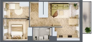 3 pokoje, mieszkanie 51,04 m², piętro 2, oferta nr A.P2.08, Mirabelki 5, Warszawa, Białołęka, Brzeziny, ul. Mirabelki 5