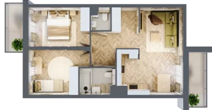3 pokoje, mieszkanie 55,77 m², piętro 1, oferta nr B.P1.25, Mirabelki 5, Warszawa, Białołęka, Brzeziny, ul. Mirabelki 5