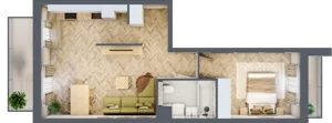 2 pokoje, mieszkanie 47,95 m², piętro 2, oferta nr C.P2.75, Mirabelki 5, Warszawa, Białołęka, Brzeziny, ul. Mirabelki 5