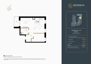 1 pokój, mieszkanie 51,76 m², piętro 1, oferta nr A.108, Rezydencja Śródmiejska, Łódź, Śródmieście, Śródmieście-Wschód, ul. Pomorska 28