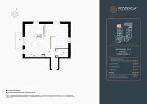 1 pokój, mieszkanie 62,26 m², piętro 1, oferta nr B.112, Rezydencja Śródmiejska, Łódź, Śródmieście, Śródmieście-Wschód, ul. Pomorska 28