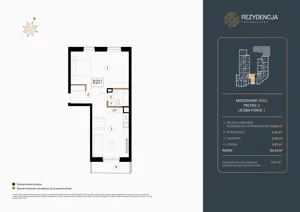 1 pokój, mieszkanie 54,13 m², piętro 2, oferta nr B.201, Rezydencja Śródmiejska, Łódź, Śródmieście, Śródmieście-Wschód, ul. Pomorska 28