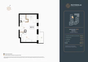 1 pokój, mieszkanie 39,67 m², piętro 2, oferta nr B.210, Rezydencja Śródmiejska, Łódź, Śródmieście, Śródmieście-Wschód, ul. Pomorska 28