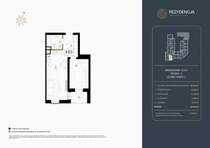 2 pokoje, mieszkanie 45,73 m², piętro 2, oferta nr B.203, Rezydencja Śródmiejska, Łódź, Śródmieście, Śródmieście-Wschód, ul. Pomorska 28