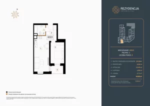 2 pokoje, mieszkanie 45,90 m², piętro 3, oferta nr B.303, Rezydencja Śródmiejska, Łódź, Śródmieście, Śródmieście-Wschód, ul. Pomorska 28