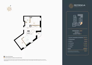 3 pokoje, mieszkanie 59,03 m², piętro 4, oferta nr A.403, Rezydencja Śródmiejska, Łódź, Śródmieście, Śródmieście-Wschód, ul. Pomorska 28