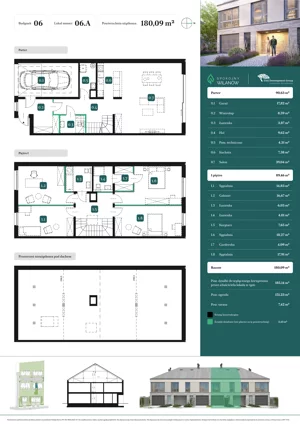 Dom 180,09 m², oferta nr 06.A, Spokojny Wilanów, Warszawa, Wilanów, Zawady, ul. Ruczaj