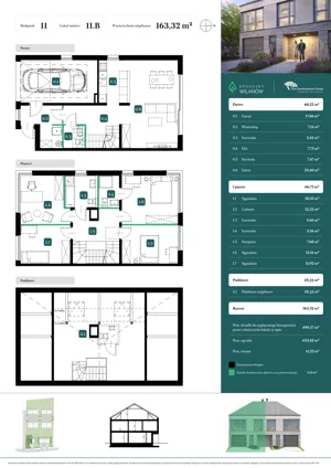 Dom 163,32 m², oferta nr 11.B, Spokojny Wilanów, Warszawa, Wilanów, Zawady, ul. Ruczaj