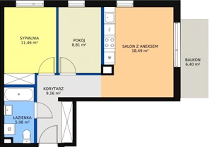3 pokoje, mieszkanie 52,66 m², parter, oferta nr 35, Mochtyńska, Warszawa, Białołęka, Kobiałka, ul. Mochtyńska 56