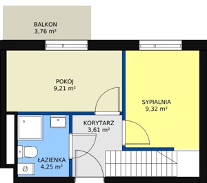 3 pokoje, mieszkanie 57,42 m², piętro 2, oferta nr 53, Mochtyńska, Warszawa, Białołęka, Kobiałka, ul. Mochtyńska 56