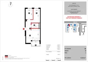 3 pokoje, mieszkanie 51,96 m², piętro 1, oferta nr 86, SKRAJNA 9, Ząbki, ul. Skrajna 9
