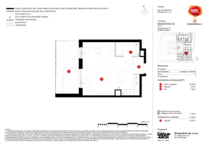 1 pokój, mieszkanie 31,25 m², parter, oferta nr A/1, Braniborska 80, Wrocław, Stare Miasto, ul. Braniborska 80