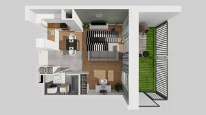 1 pokój, mieszkanie 31,25 m², parter, oferta nr A/1, Braniborska 80, Wrocław, Stare Miasto, ul. Braniborska 80