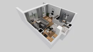 1 pokój, mieszkanie 31,25 m², parter, oferta nr A/1, Braniborska 80, Wrocław, Stare Miasto, ul. Braniborska 80
