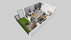 1 pokój, mieszkanie 31,25 m², parter, oferta nr A/1, Braniborska 80, Wrocław, Stare Miasto, ul. Braniborska 80
