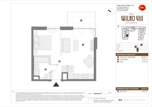 1 pokój, mieszkanie 34,90 m², piętro 1, oferta nr D/11, Osiedle Wilno 8.1.2, Warszawa, Targówek, Elsnerów, ul. Bukowiecka