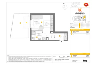 1 pokój, mieszkanie 32,03 m², parter, oferta nr A/2, Apartamenty Kamieńskiego, Wrocław, Karłowice-Różanka, ul. Kamieńskiego 53a
