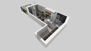 1 pokój, mieszkanie 32,65 m², parter, oferta nr A/55, Apartamenty nad Oławką, Wrocław, Przedmieście Oławskie, Krzyki, ul. Krakowska 98