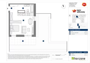 1 pokój, mieszkanie 33,93 m², piętro 1, oferta nr B/2, Osiedle przy Wielickiej etap 1.2, Kraków, Bieżanów-Prokocim, ul. M. Orwid