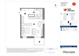 1 pokój, mieszkanie 33,93 m², piętro 2, oferta nr B/9, Osiedle przy Wielickiej etap 1.2, Kraków, Bieżanów-Prokocim, ul. M. Orwid