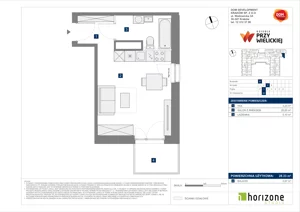 1 pokój, mieszkanie 28,33 m², piętro 1, oferta nr B/82, Osiedle przy Wielickiej etap 1.2, Kraków, Bieżanów-Prokocim, ul. M. Orwid