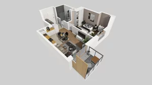 2 pokoje, mieszkanie 41,12 m², piętro 1, oferta nr A/44, Osiedle Bokserska 71, Warszawa, Ursynów, Wyczółki, ul. Bokserska 71
