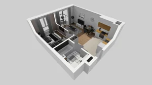 2 pokoje, mieszkanie 37,72 m², piętro 6, oferta nr A/76, Osiedle Bokserska 71, Warszawa, Ursynów, Wyczółki, ul. Bokserska 71