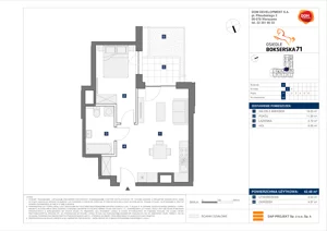 2 pokoje, mieszkanie 38,20 m², parter, oferta nr E/30, Bokserska 71 etap 2.3, Warszawa, Ursynów, Wyczółki, ul. Bokserska