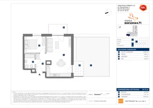 2 pokoje, mieszkanie 45,75 m², parter, oferta nr D/66, Bokserska 71 etap 2.3, Warszawa, Ursynów, Wyczółki, ul. Bokserska