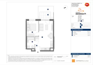 2 pokoje, mieszkanie 37,69 m², parter, oferta nr E/31, Bokserska 71 etap 2.3, Warszawa, Ursynów, Wyczółki, ul. Bokserska
