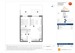 2 pokoje, mieszkanie 38,20 m², parter, oferta nr E/30, Bokserska 71 etap 2.3, Warszawa, Ursynów, Wyczółki, ul. Bokserska