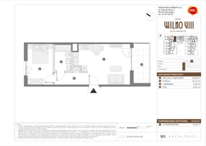 2 pokoje, mieszkanie 41,03 m², parter, oferta nr D/1, Osiedle Wilno 8.1.2, Warszawa, Targówek, Elsnerów, ul. Bukowiecka