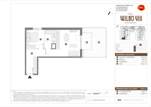 2 pokoje, mieszkanie 43,04 m², parter, oferta nr D/4, Osiedle Wilno 8.1.2, Warszawa, Targówek, Elsnerów, ul. Bukowiecka
