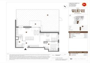 2 pokoje, mieszkanie 57,56 m², parter, oferta nr C/3, Osiedle Wilno 8.1.2, Warszawa, Targówek, Elsnerów, ul. Bukowiecka