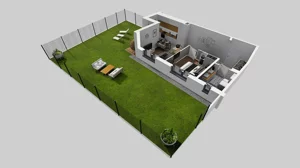 2 pokoje, mieszkanie 46,97 m², parter, oferta nr U/2, Wille Biskupin 2.1, Wrocław, Biskupin-Sępolno-Dąbie-Bartoszowice, Śródmieście, ul. K. Olszewskiego