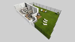 2 pokoje, mieszkanie 46,97 m², parter, oferta nr U/2, Wille Biskupin 2.1, Wrocław, Biskupin-Sępolno-Dąbie-Bartoszowice, Śródmieście, ul. K. Olszewskiego