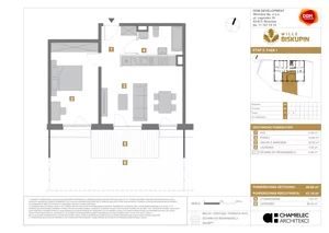 2 pokoje, mieszkanie 46,64 m², piętro 1, oferta nr W/5, Wille Biskupin 2.1, Wrocław, Biskupin-Sępolno-Dąbie-Bartoszowice, Śródmieście, ul. K. Olszewskiego