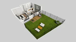 2 pokoje, mieszkanie 46,64 m², piętro 1, oferta nr W/5, Wille Biskupin 2.1, Wrocław, Biskupin-Sępolno-Dąbie-Bartoszowice, Śródmieście, ul. K. Olszewskiego