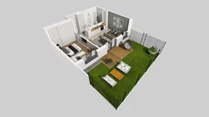 2 pokoje, mieszkanie 46,64 m², piętro 1, oferta nr W/5, Wille Biskupin 2.1, Wrocław, Biskupin-Sępolno-Dąbie-Bartoszowice, Śródmieście, ul. K. Olszewskiego