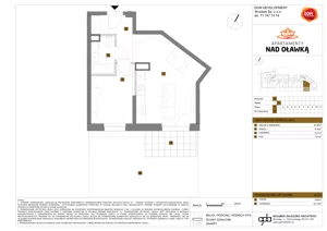 2 pokoje, mieszkanie 38,03 m², parter, oferta nr A/58, Apartamenty nad Oławką, Wrocław, Przedmieście Oławskie, Krzyki, ul. Krakowska 98