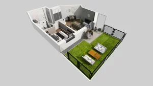 2 pokoje, mieszkanie 38,03 m², parter, oferta nr A/58, Apartamenty nad Oławką, Wrocław, Przedmieście Oławskie, Krzyki, ul. Krakowska 98