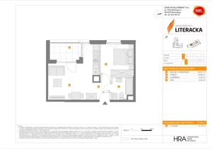 2 pokoje, mieszkanie 37,89 m², piętro 1, oferta nr C/8, Apartamenty Literacka 2, Warszawa, Bielany, Piaski, ul. Literacka